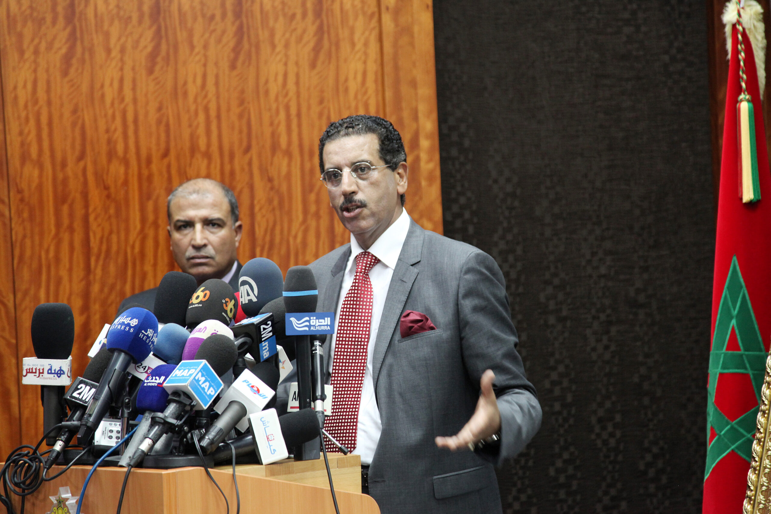 Point de presse à Salé du directeur du BCIJ Abdelhak Khiame