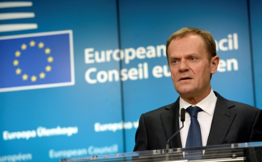 Le président du Conseil européen Donald Tusk