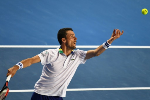 L’Espagnol Roberto Bautista Agut face au Canadien Milos Raonic à l’Open d’Australie