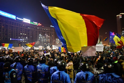 Manifestation contre l’assouplissement de la législation anticorruption