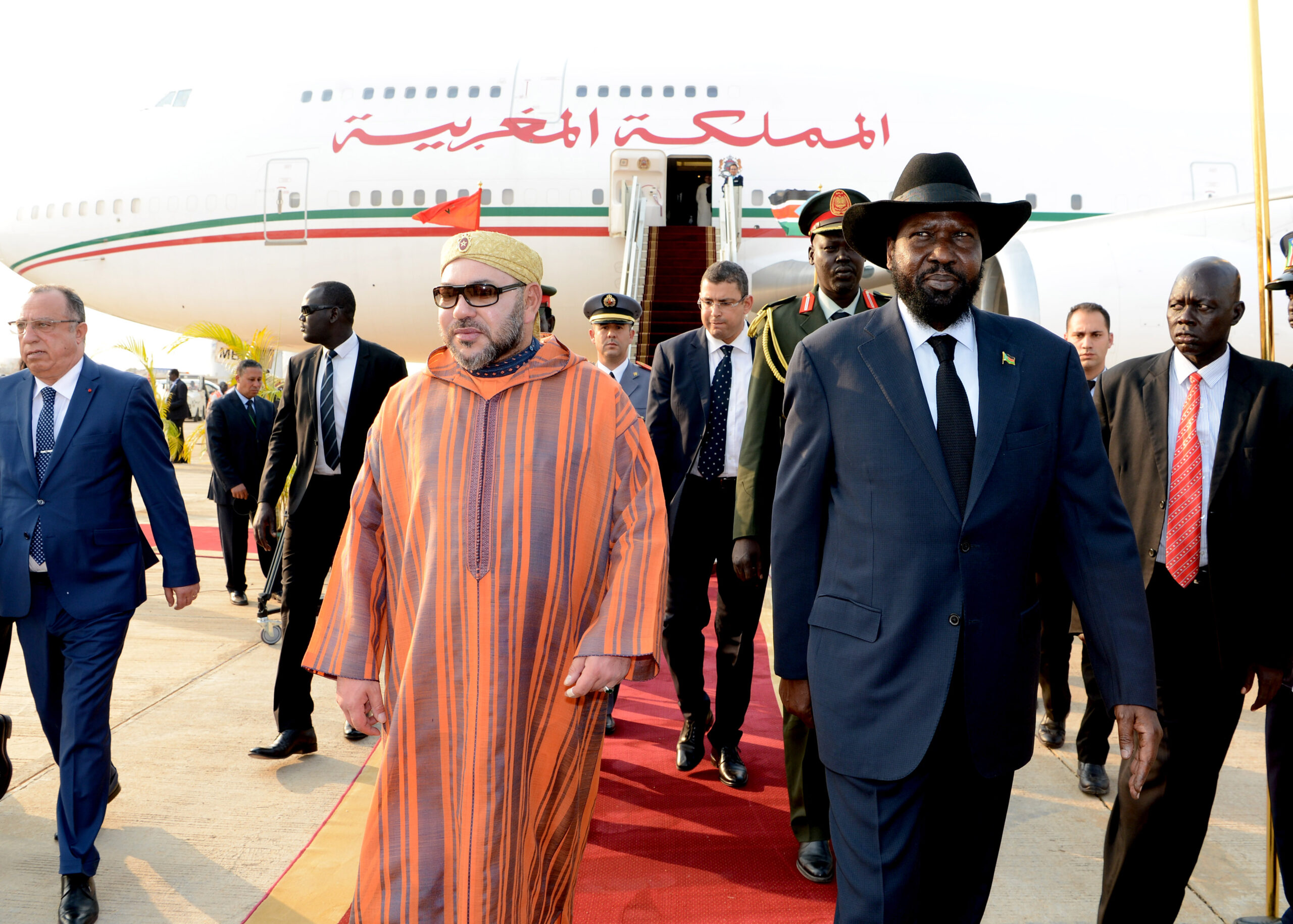 Arrivée de SM le Roi à Juba