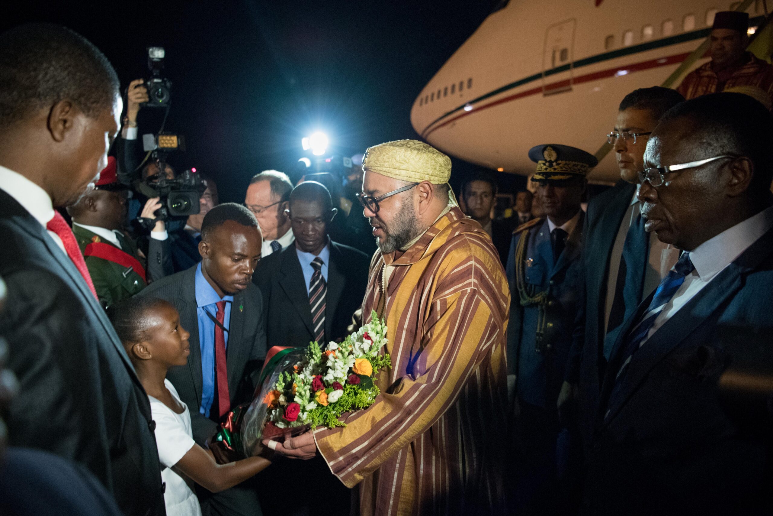 Arrivée de SM le Roi à Lusaka