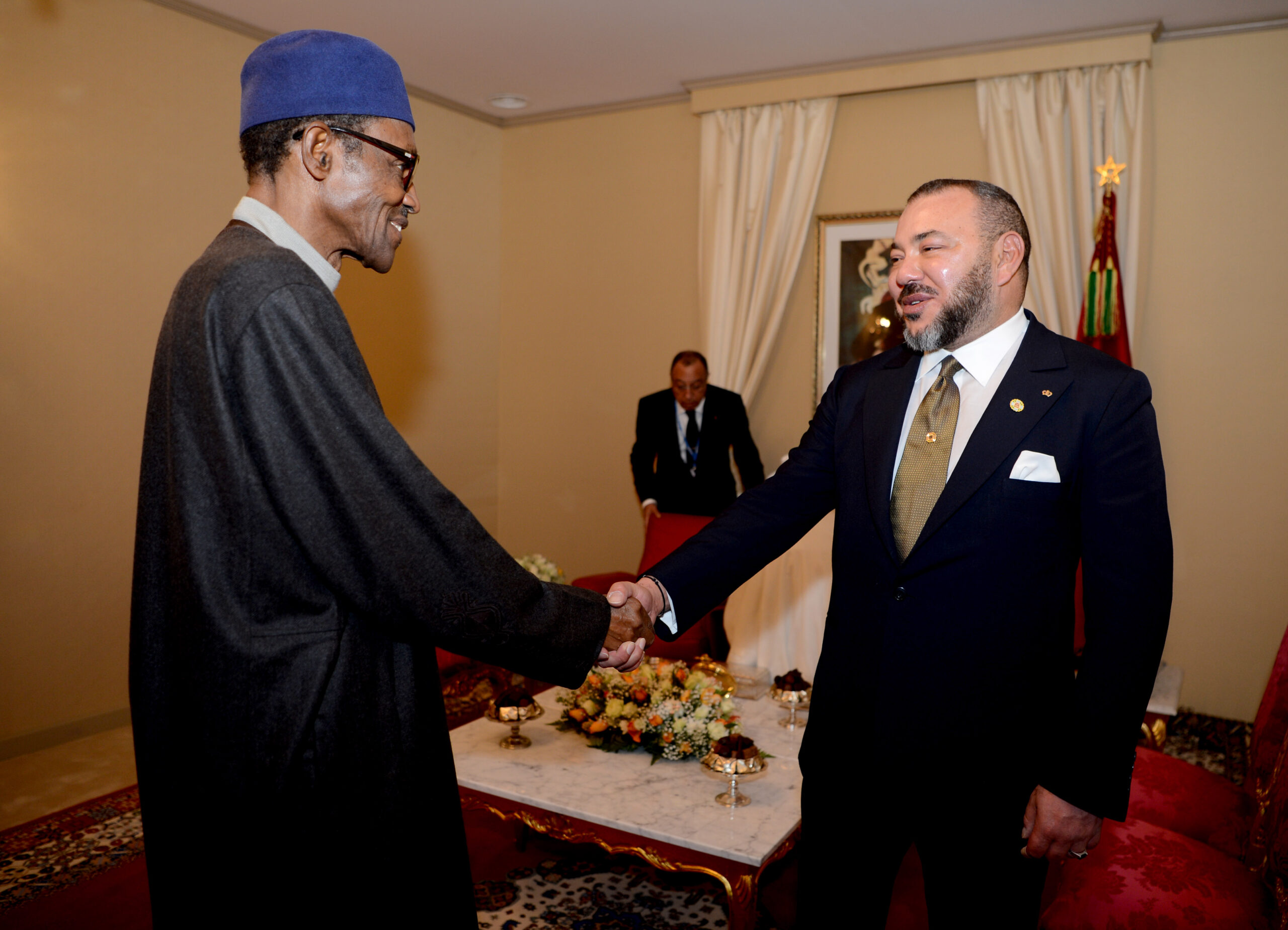COP22 : SM le Roi s’entretient avec le Président du Nigéria