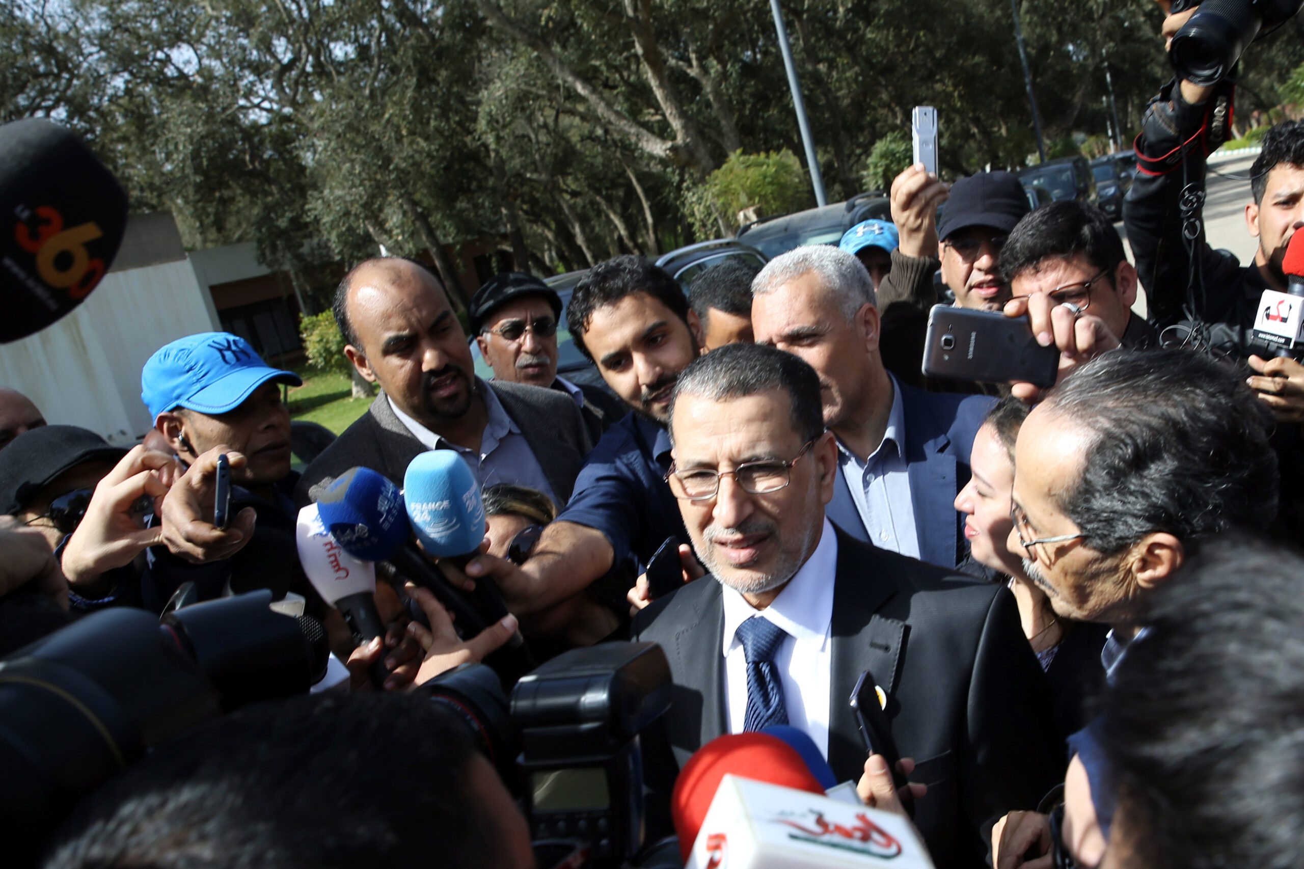 Saâd-Eddine El Othmani donne une déclaration à la presse