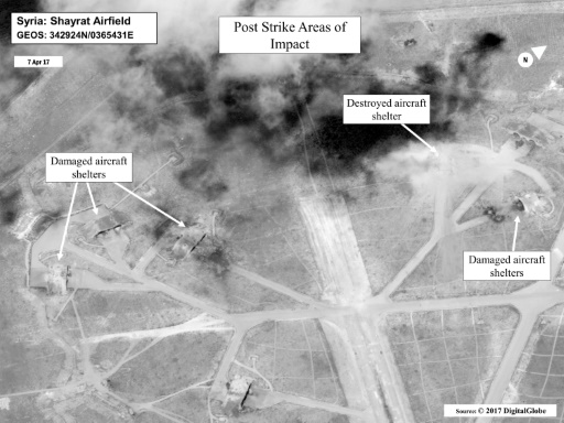 Bombardement américain en syrie