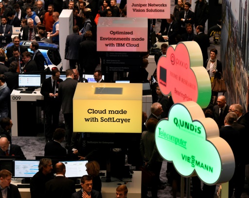 Le stand IBM du salon Cebit