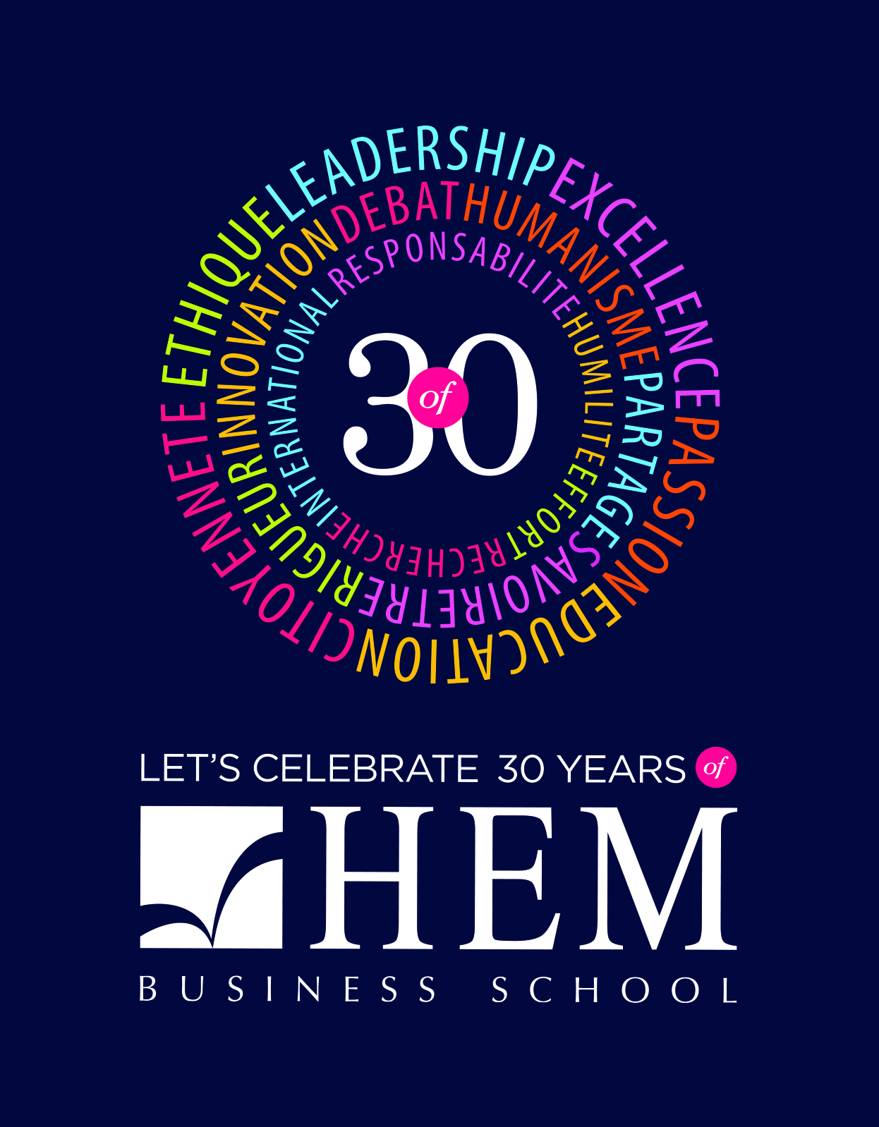 Logo 30 ans HEM 2017 officiel