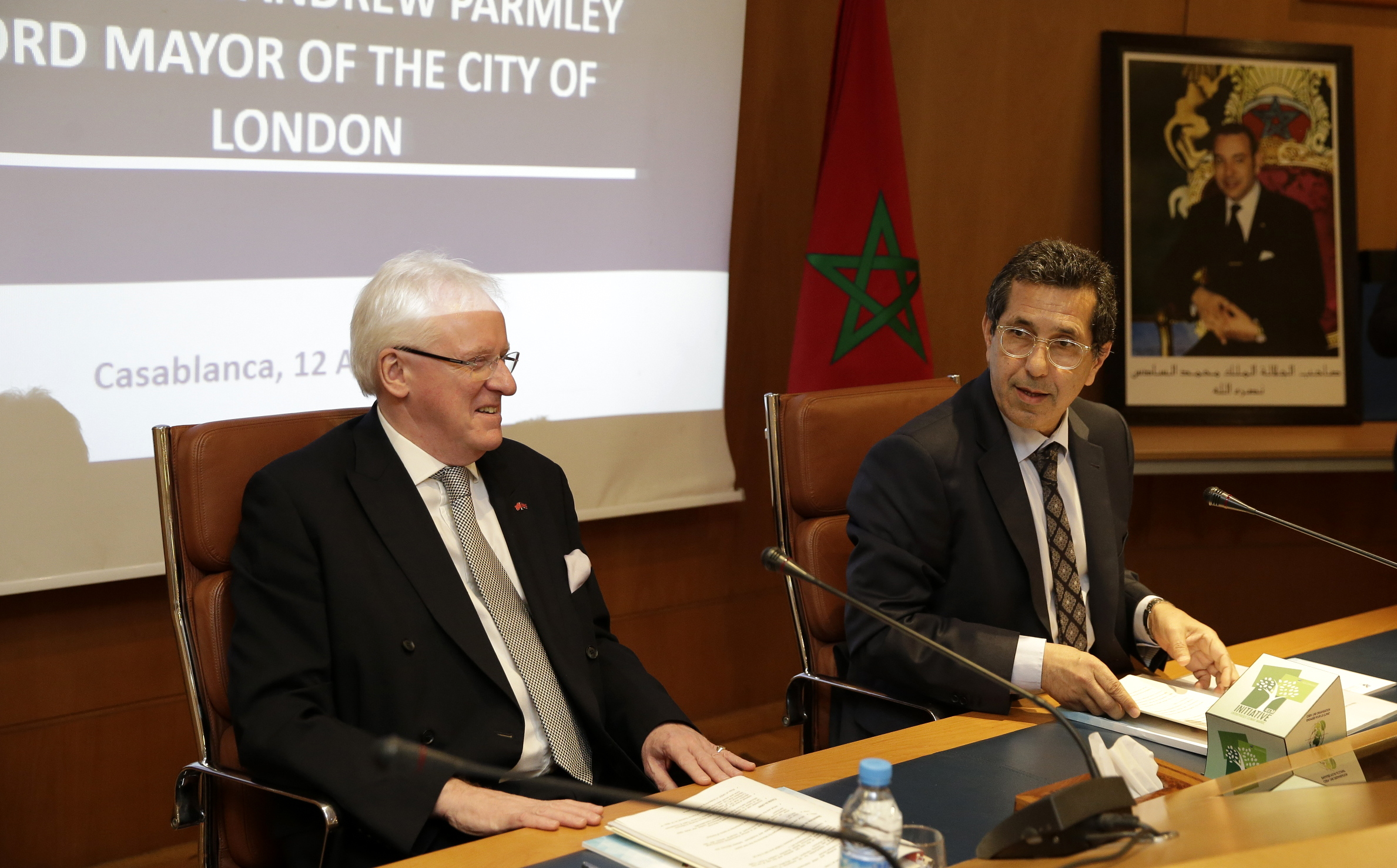 Faïçal Mekouar reçoit le Lord Maire de Londres Andrew Parmley
