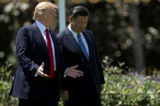 Donald Trump et son homologue chinois Xi Jinping à Mar-a-Lago
