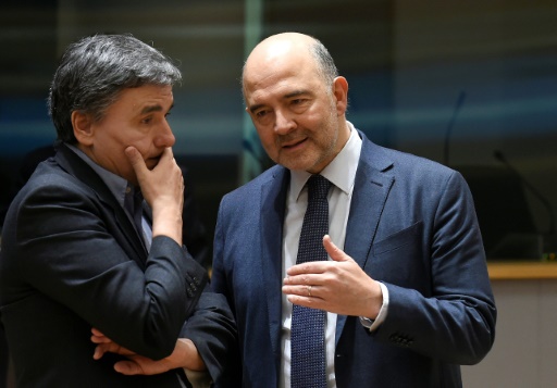 Pierre Moscovici et Euclid Tsakalotos (g)