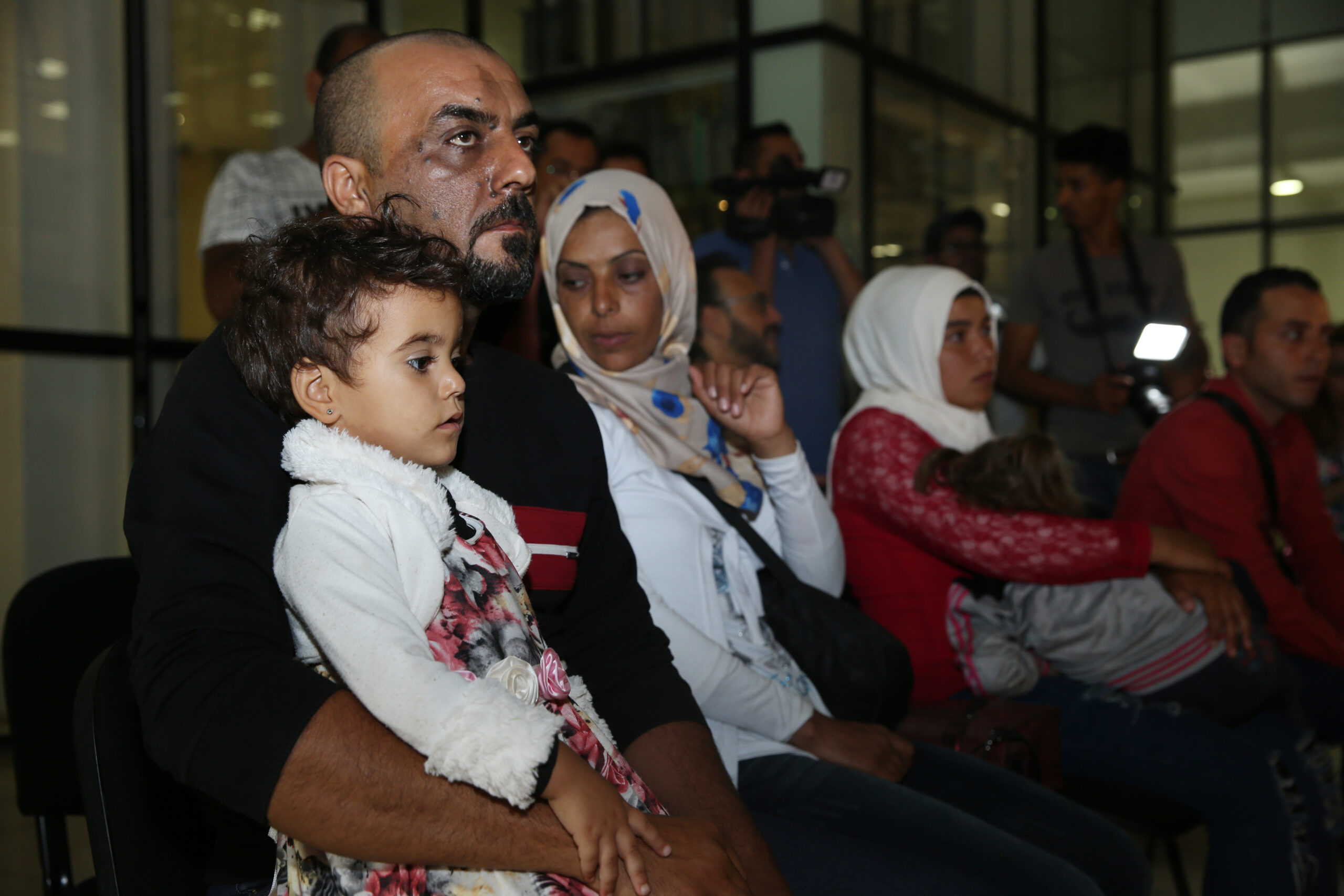 Arrivée à Rabat des familles syriennes-réfugiés-syriens