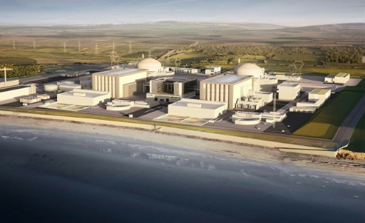 Une projection du projet de centrale nucléaire Hinkley Point C