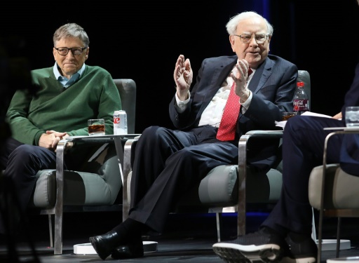 Warren Buffett (D) et Bill Gates (G)