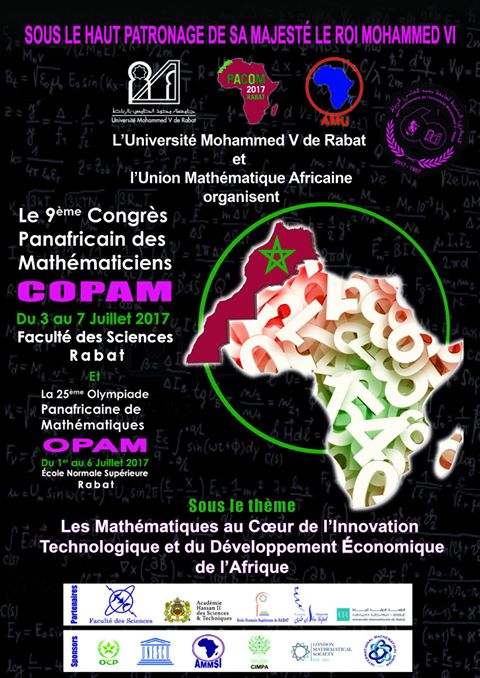 Affiche Congrès Panafricain des Mathématiciens