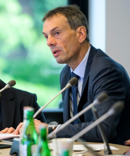 Christophe De Kepper, directeur général du CIO, lors de réunion de la commission exécutive du CIO à Pully près de Lausanne
