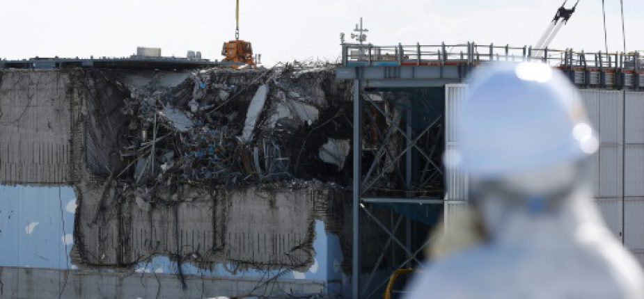 L'enceinte de confinement du réacteur 3 de la centrale de Fukushima (nord-est du Japon), le 10 février 2016 © POOL/AFP/Archives TORU HANAI