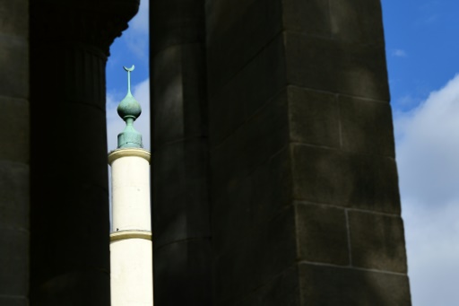 Le minaret de la grande mosquée de Bruxelles