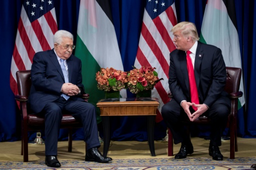 Le président Mahmoud Abbas et Donald Trump