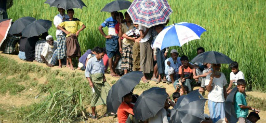 Des travailleurs gouvernementaux vont assurer les récoltes sur les terres agricoles abandonnées en Birmanie par les Rohingyas, photographiés ici le 24 octobre 2017 au camp de réfugiés de Balukhali au Bangladesh © AFP/Archives Tauseef MUSTAFA