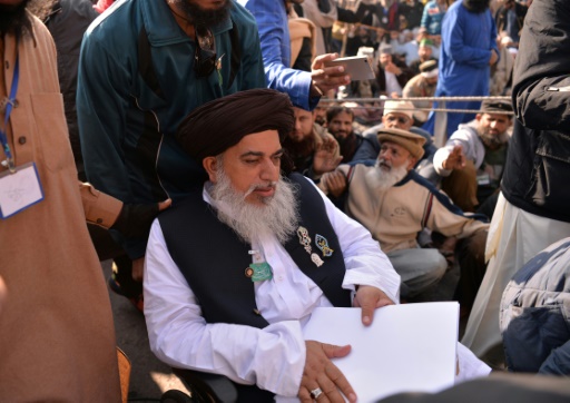 Le chef de file du groupe islamiste pakistanais TLYRAP, Khadim Hussain Rizvi