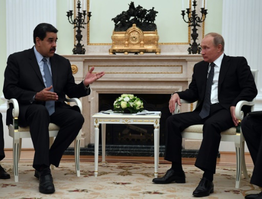 Le président vénézuélien Nicolas Maduro et le président russe Vladimir Poutine
