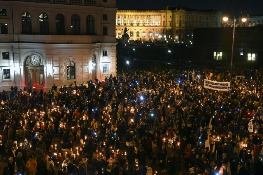 Manifestation contre l’extrême droite en Autriche
