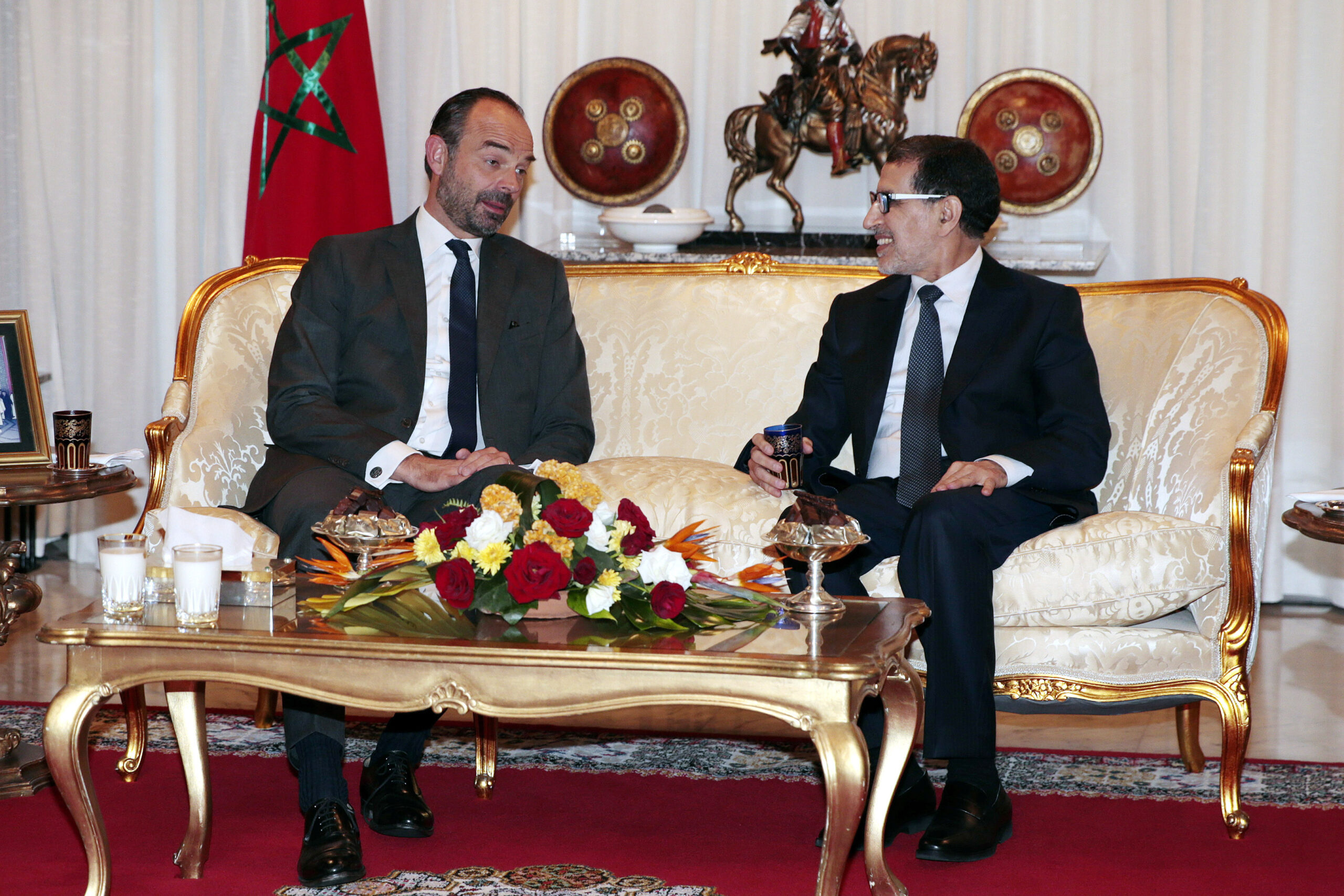 El Othmani et le Premier ministre français Édouard Philippe