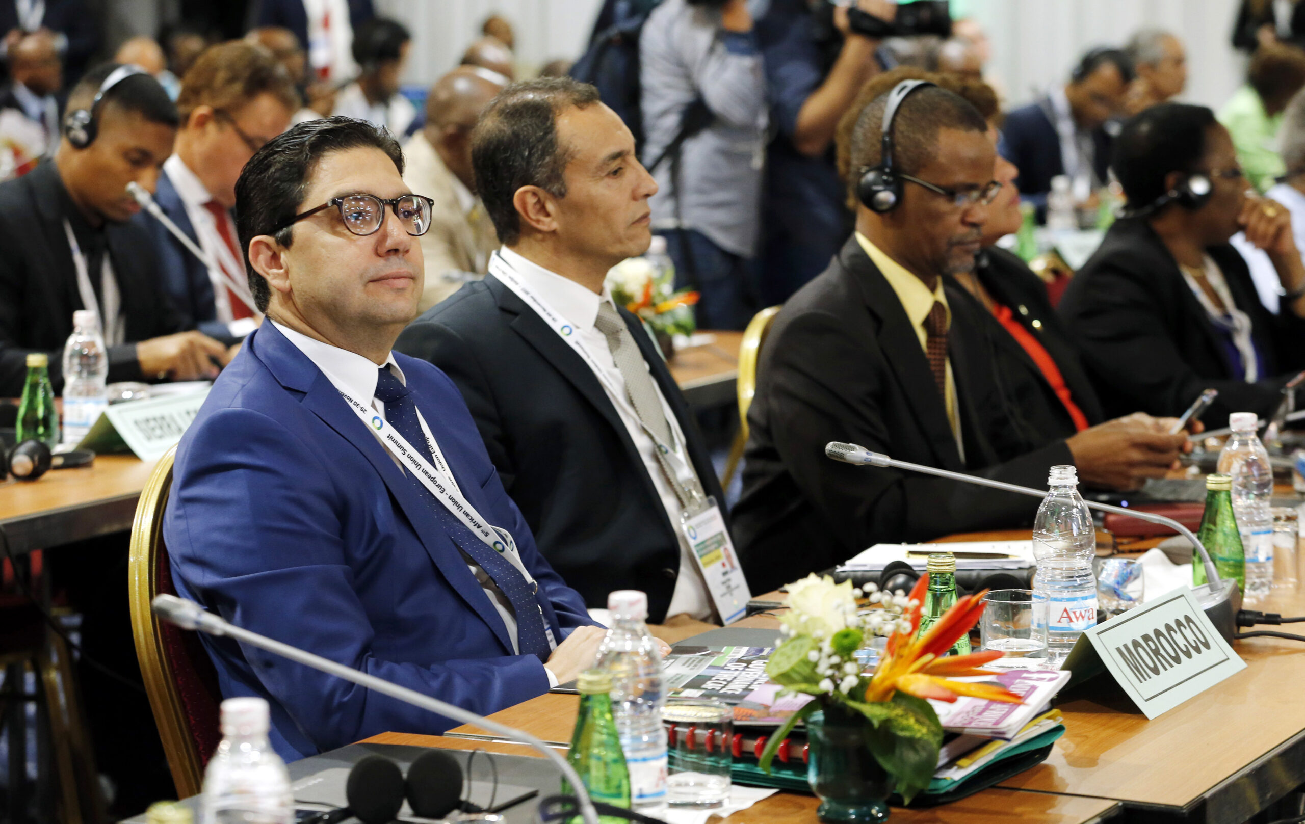 M. Bourita lors de l’ouverture du 5ème Sommet UA-UE à Abidjan