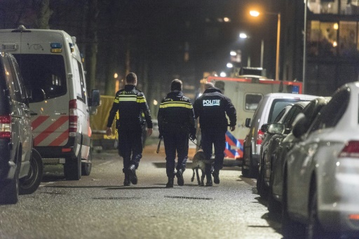 Patrouille de police à Amsterdam