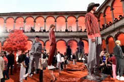 Des créations de la maison Ermenegildo Zegna lors de la présentation de la collection printemps:été 2018 à Milan