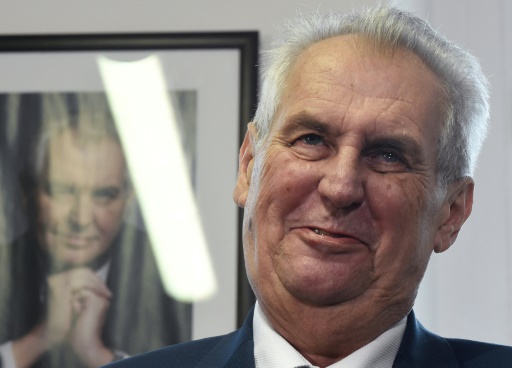 Le président sortant tchèque Milos Zeman