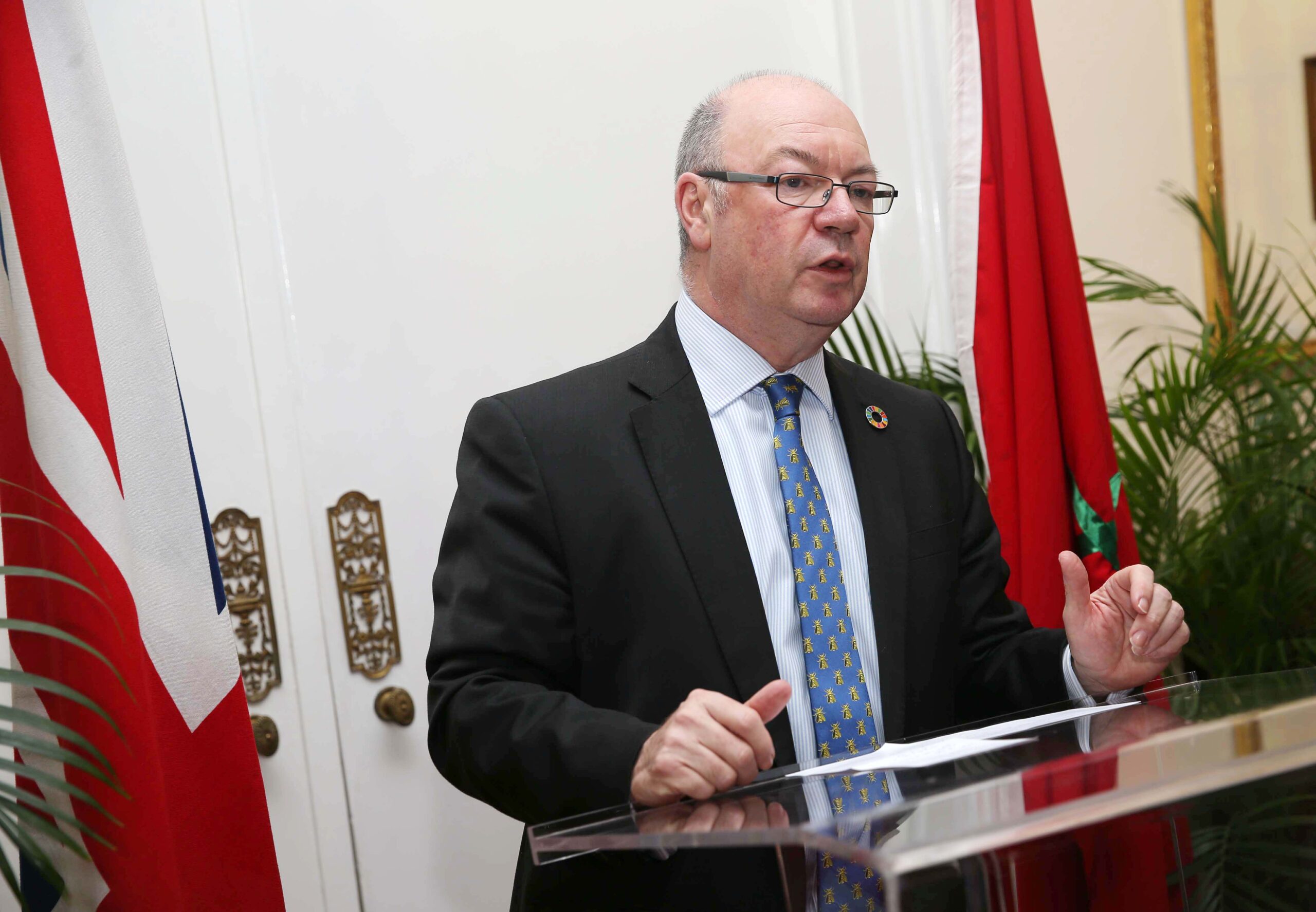 Point de presse du ministre britannique Alistair Burt
