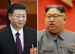 Xi Jinping et Kim Jong Un