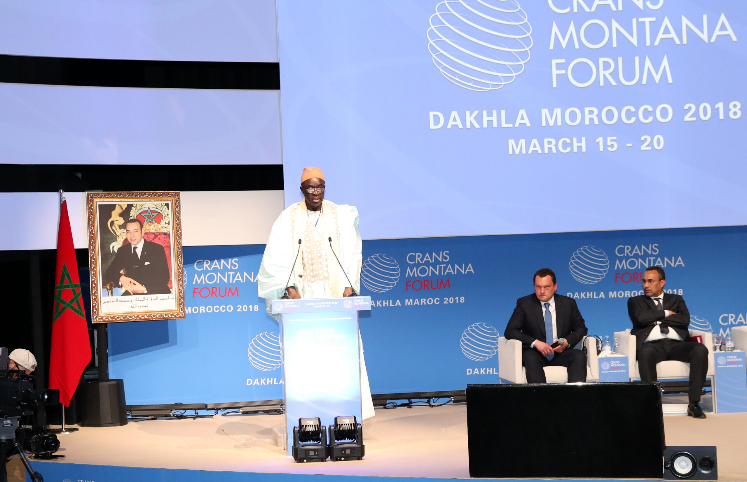 Moustapha Cissé Lo lors de la 4è édition du Forum Crans Montana