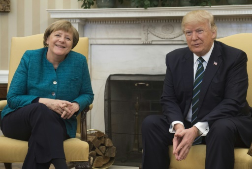 Angela Merkel et Donald Trump