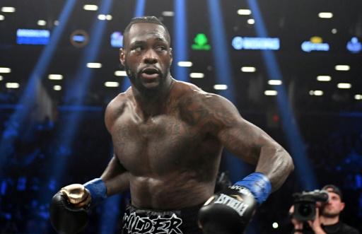 L’Américain Deontay Wilder lors du combat face au Cubain Luis Ortiz