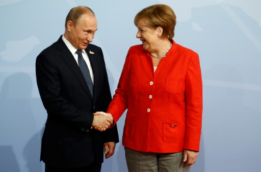 Angela Merkel et Vladimir Poutine