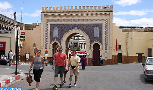 Tourisme, ancienne médina de Fès, bab boujloud -DS