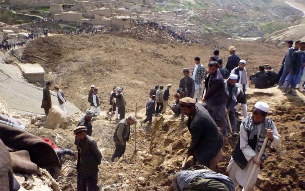Coulée de boue en Afghanistan