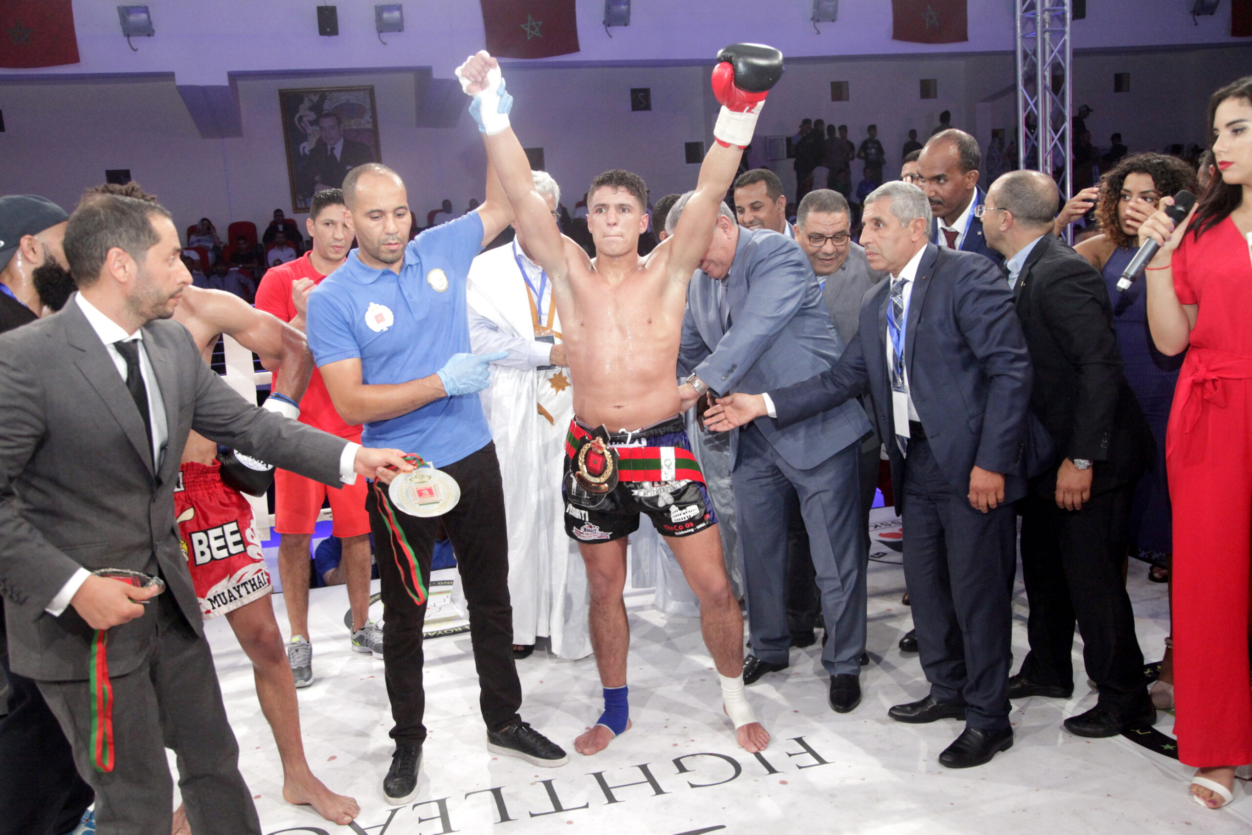 Tijarti vainqueur du GP SM le Roi Mohammed VI de Kickboxing