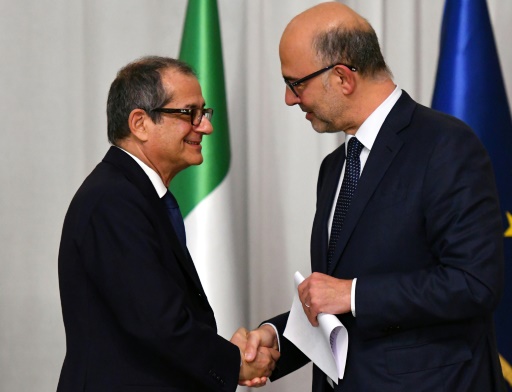 Giovanni Tria et Pierre Moscovici