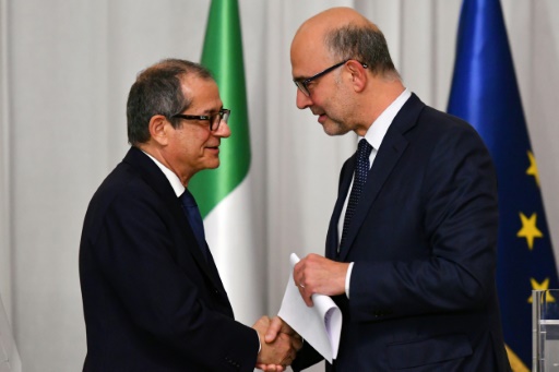 Giovanni Tria et Pierre Moscovici