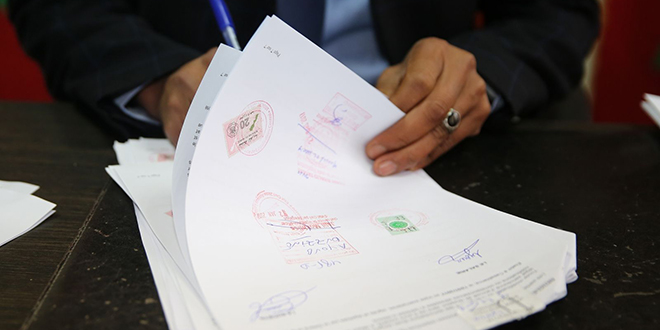 légalisation de documents