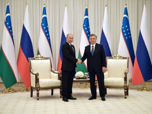 Vladimir Poutine et Chavkat Mirzioïev