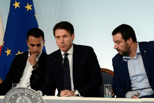 Giuseppe Conte, Luigi Di Maio et Matteo Salvini