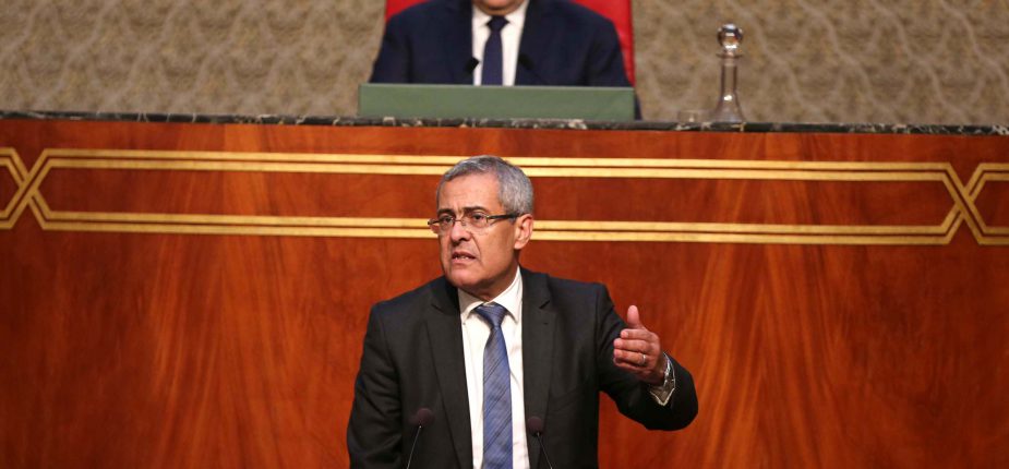 Mohamed Benabdelkader répondant à une question