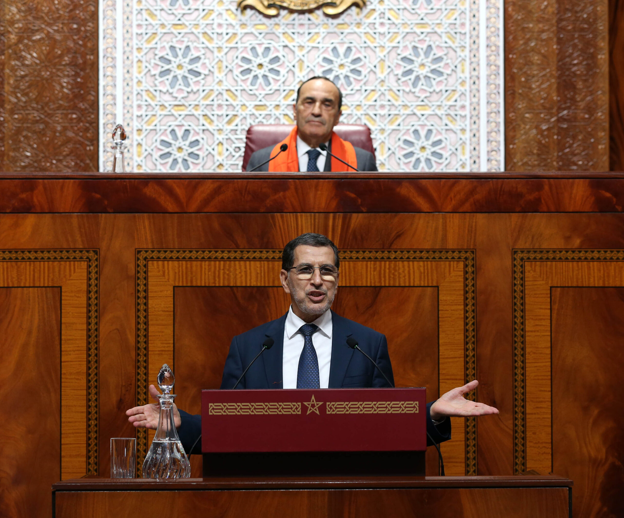 El Othmani répondant à une question à la Chambre des représentants