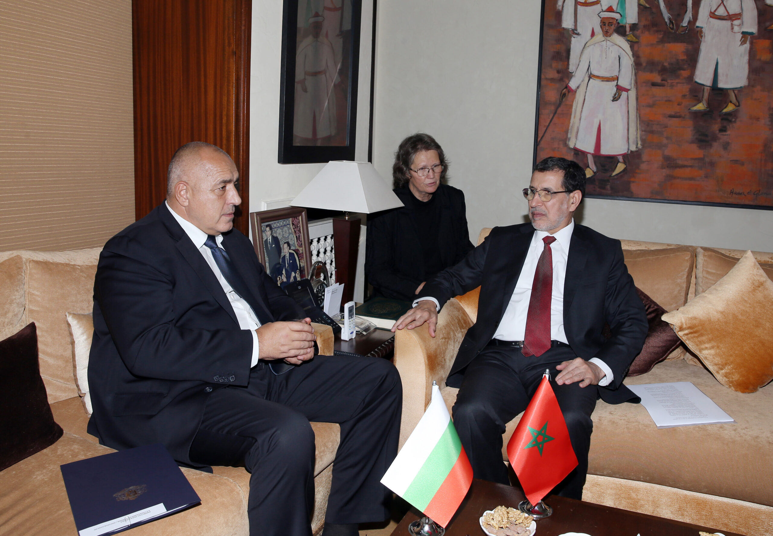 Sâad Dine El Otmani  s&rsquo;entretient  à Rabat avec Boyko Borissov