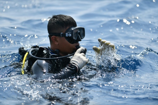 plongeur de la Marine indonésienne