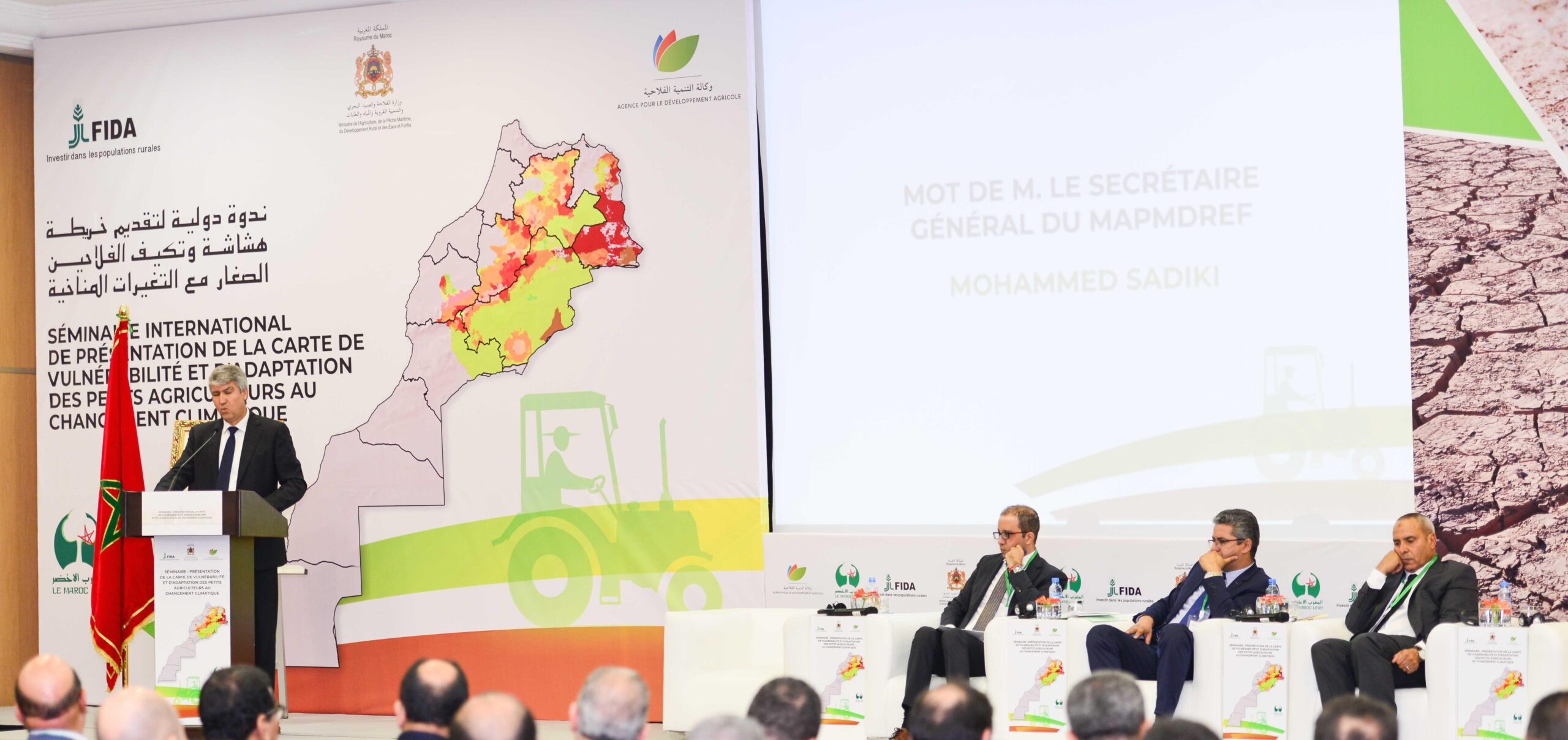 Présentation à Marrakech des résultats de la cartographie de vulnérabilité et d’adaptation des petits agriculteurs au changement climatique